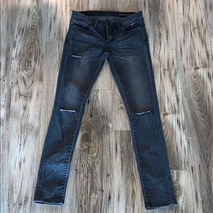Blank NYC black distressed skinny jeans